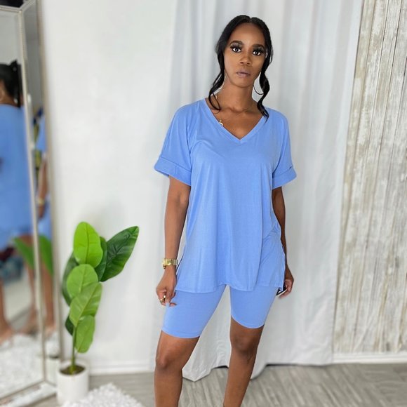 Spring Blue Relaxed Set - Picture 2 of 3